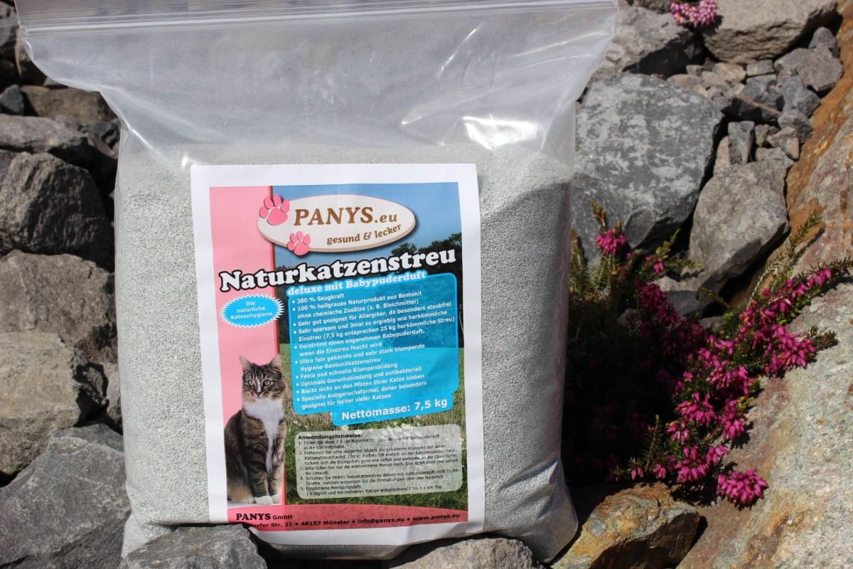 Naturkatzenstreu deluxe mit Babypuderduft