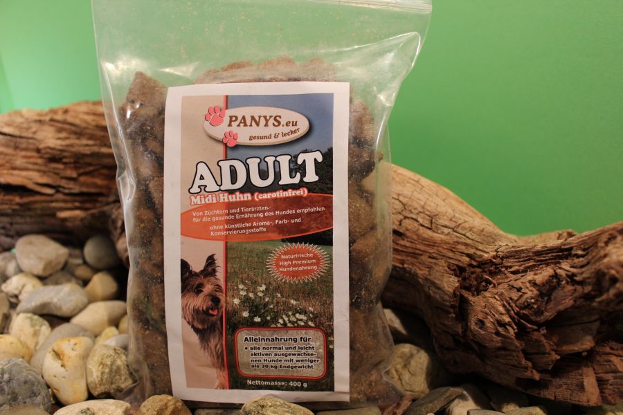 Adult Midi Huhn-karotinfrei Testangebot 2 x 400g zum Preis von 1